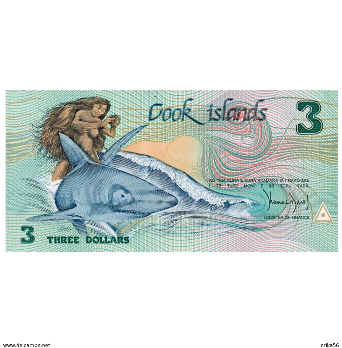 BILLET ILES COOK 3 DOLLAR - Altri – Oceania