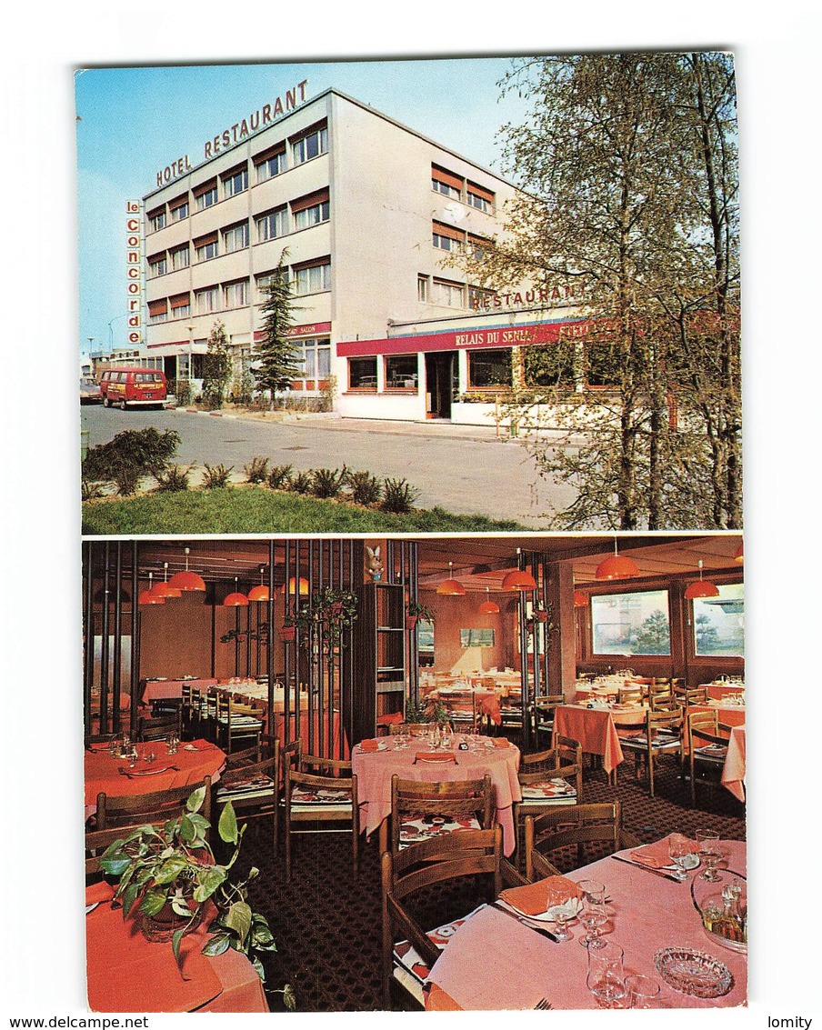94 Rungis Hotel Restaurant Concorde Avec Cachet Hotel Le Senia Même Adresse 6 Rue Du Bas Marin Orly Flamme Rungis - Rungis