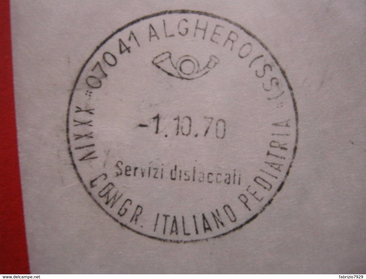 A.10 ITALIA ANNULLO CANCEL RARA RACCOMANDATA - 1970 ALGHERO SASSARI CONGRESSO ITALIANO PEDIATRIA BAMBINI CHILDREN DOCTOR - Medicina