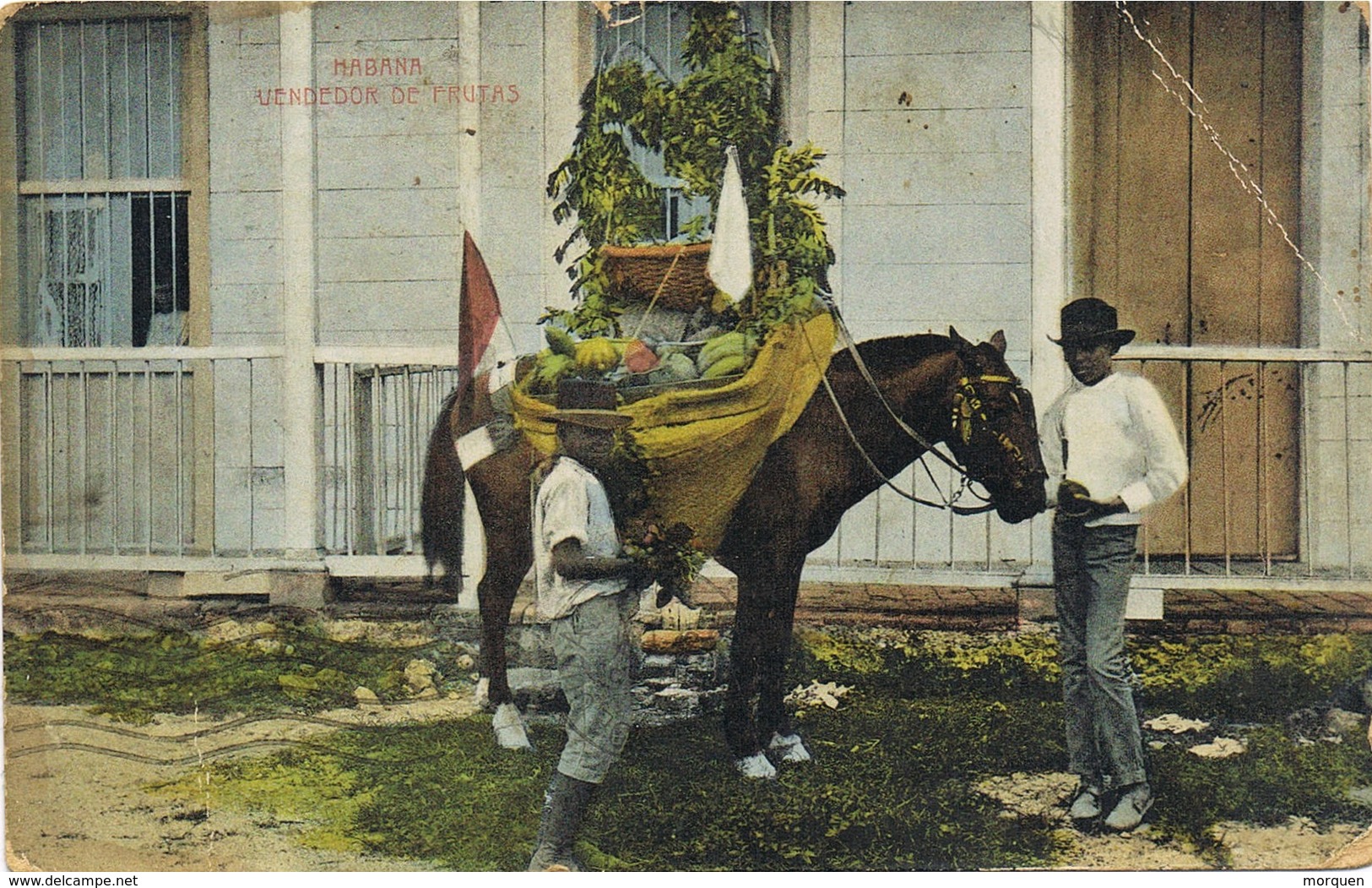 35072. Postal Privada MANZANILLO Y SANTIAGO (Cuba) 1914. Farmacia El Carmen Dr. Silvestre Del Castillo - Cartas & Documentos