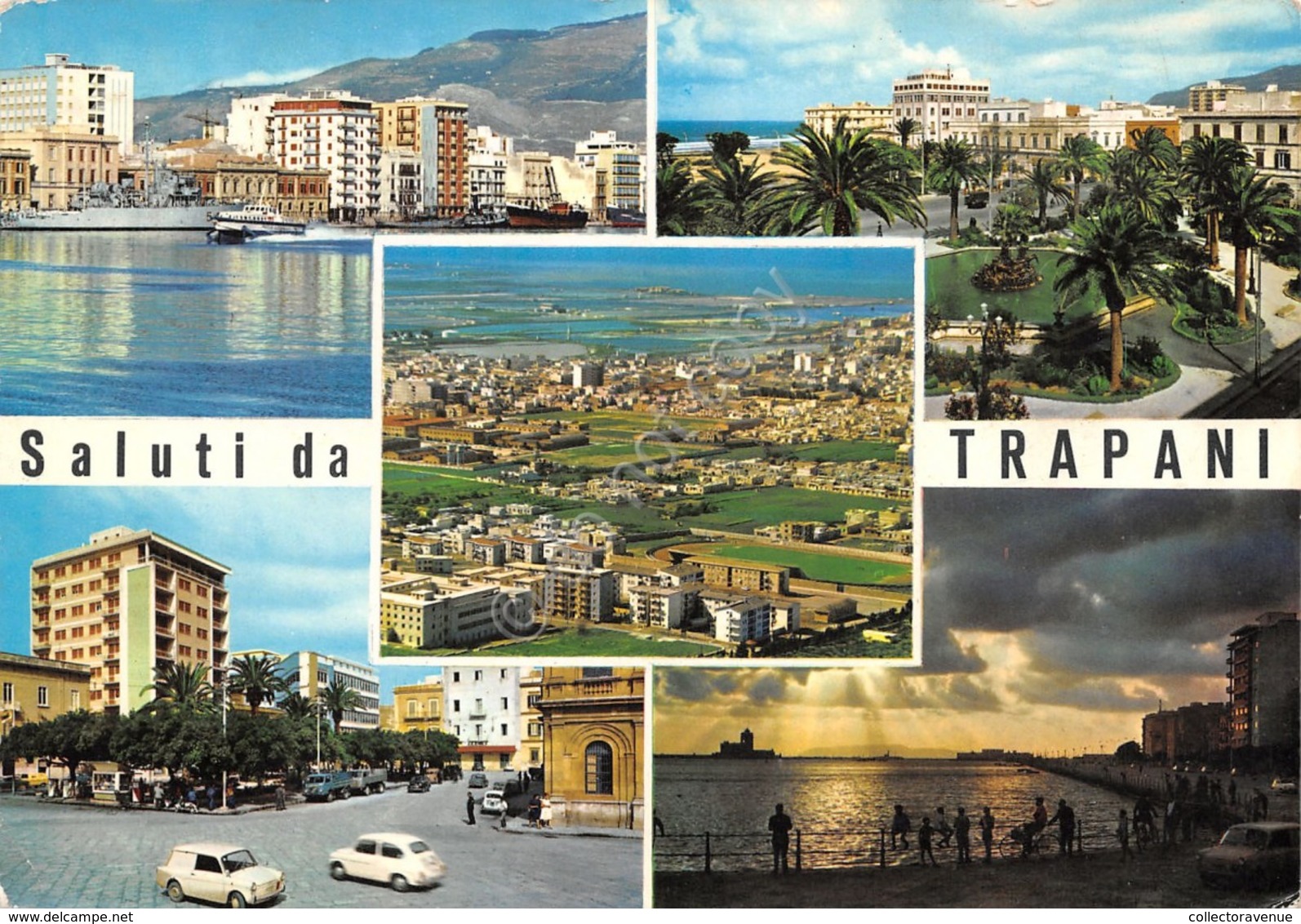 Cartolina Trapani Vedute 1968 - Trapani