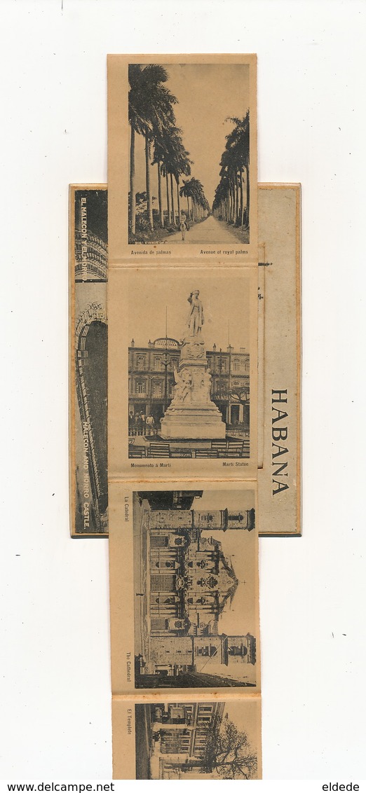 Mechanichal Card Havana Very Thick With 12 Views Tram, Cemeterio Colon , Prado , Parque Central Etc - Cuba