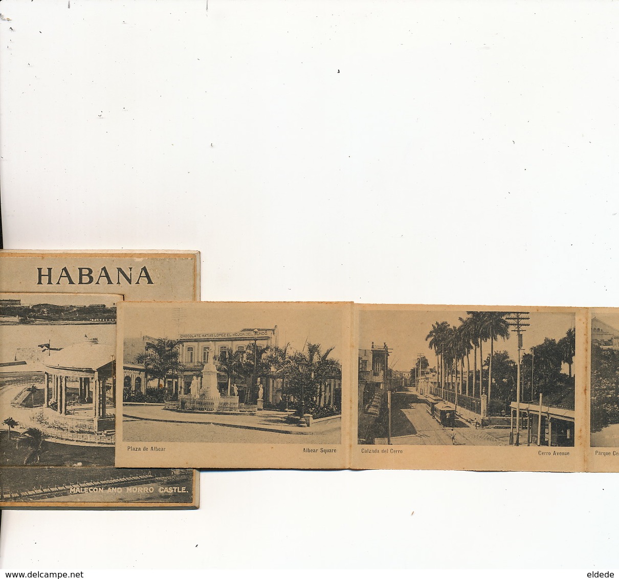 Mechanichal Card Havana Very thick with 12 views Tram, Cemeterio Colon , Prado , Parque central etc
