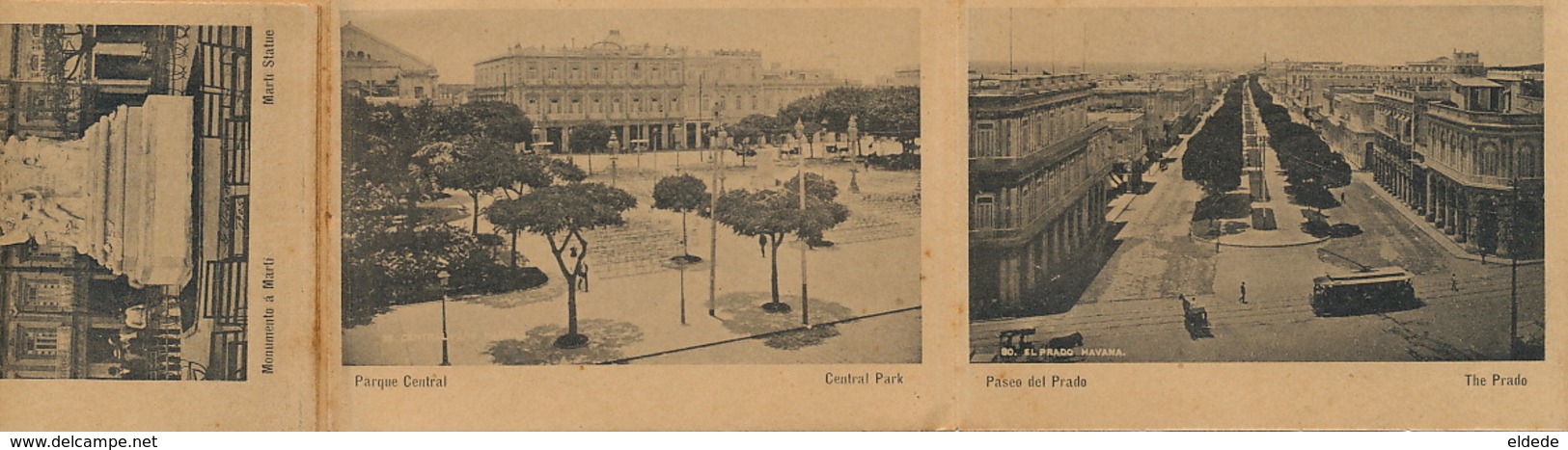 Mechanichal Card Havana Very thick with 12 views Tram, Cemeterio Colon , Prado , Parque central etc