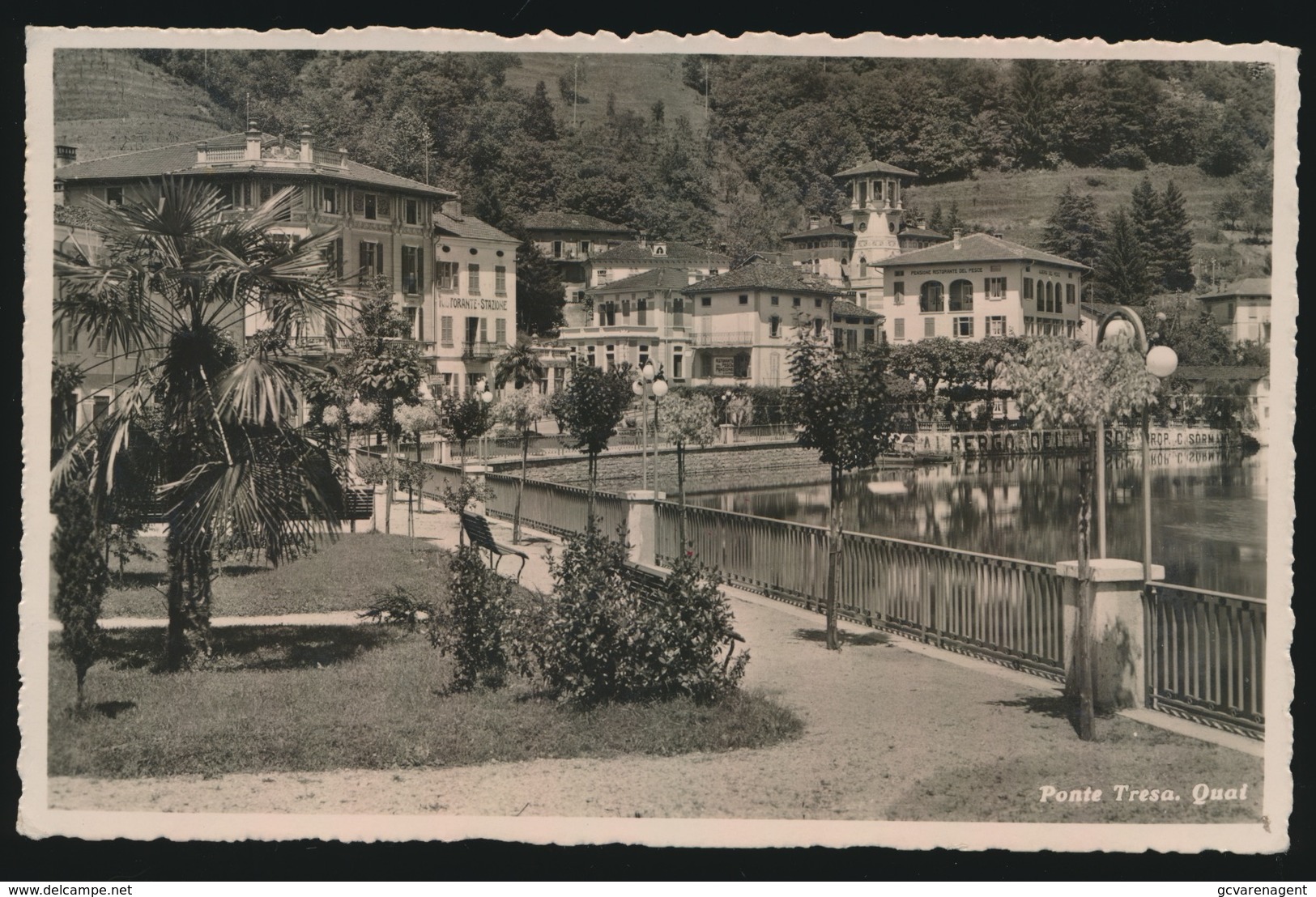 SUISSE  PONTE TRESA  QUAI   VOIR SCAN 2  1943   CARTE PHOTO - Ponte Tresa