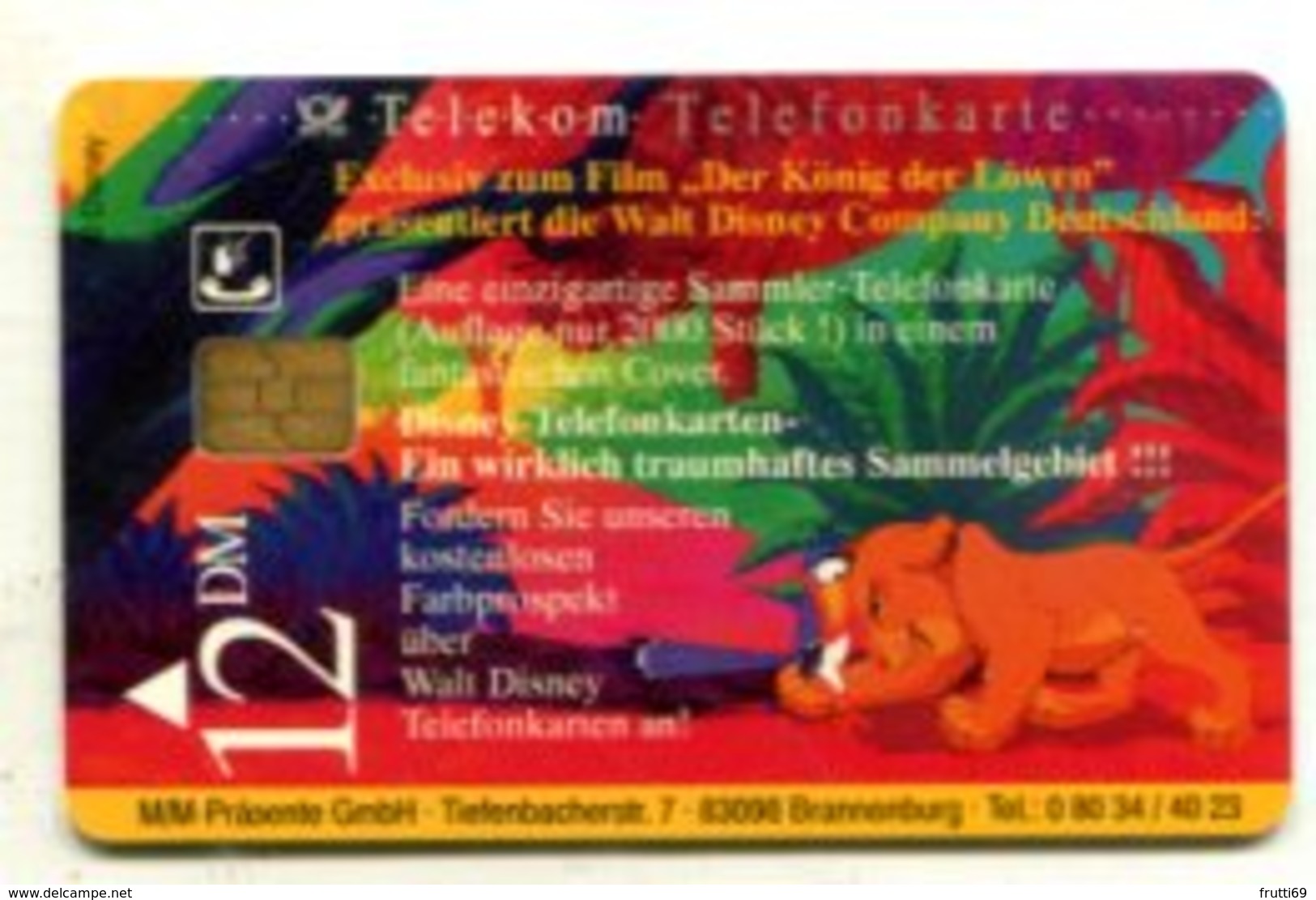 TK 17470 GERMANY - Chip Disney - Lion King - Disney