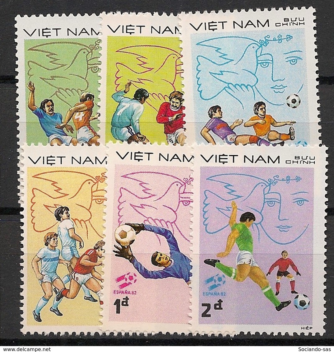Vietnam - 1982 - N°Yv. 359 à 364 - Football World Cup Espana - Neuf Luxe ** / MNH / Postfrisch - Vietnam