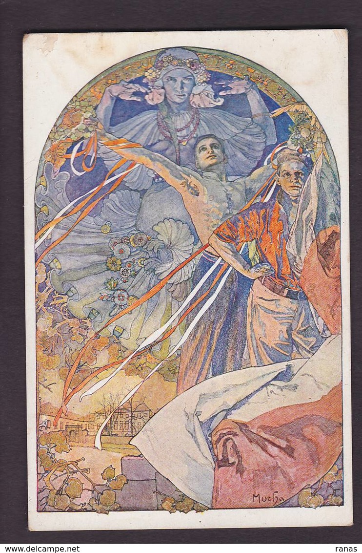 CPA MUCHA Art Nouveau Non Circulé Voir Scan Du Dos - Mucha, Alphonse