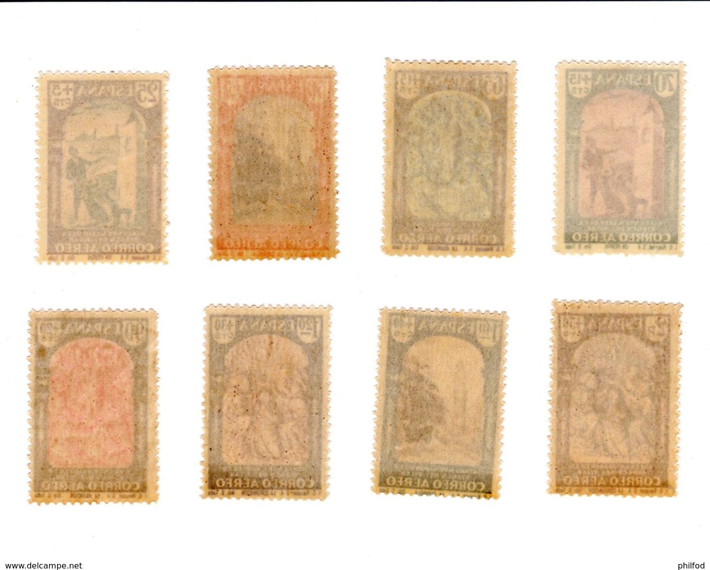 Espagne - 1940 - Virgen Del Pilar - CORREO AEREO - Série - Unused Stamps