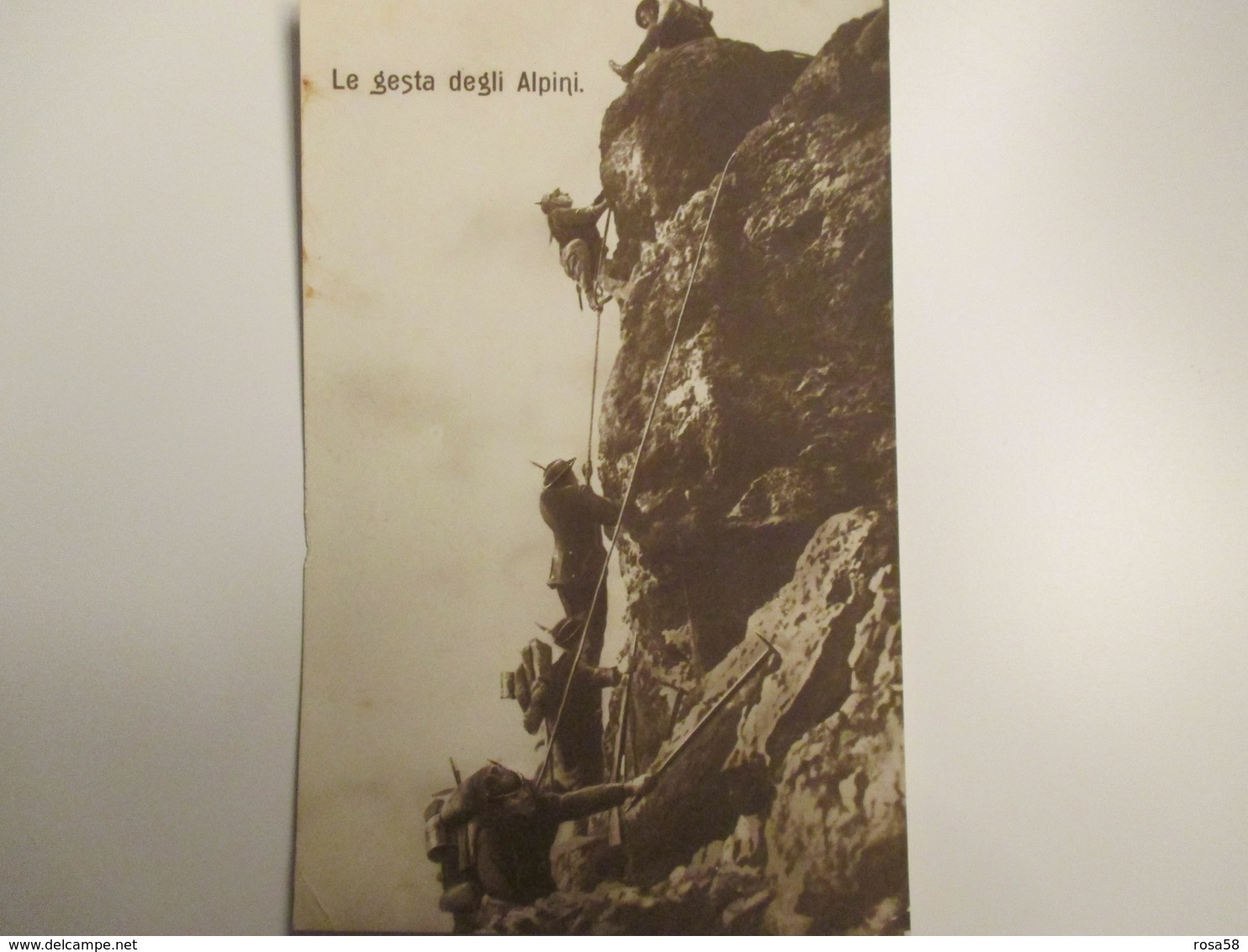 1915 Le Gesta Degli ALPINI  Edizione Fotografica Viaggiata Affrancata - Guerra 1914-18