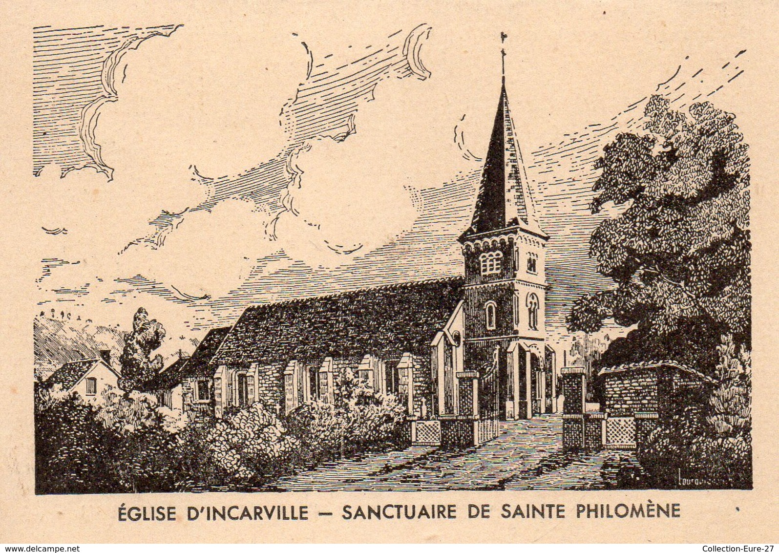 27-CARTE SANCTUAIRE DE SAINTE-PHILOMENE - EGLISE D'INCARVILLE - Andere & Zonder Classificatie