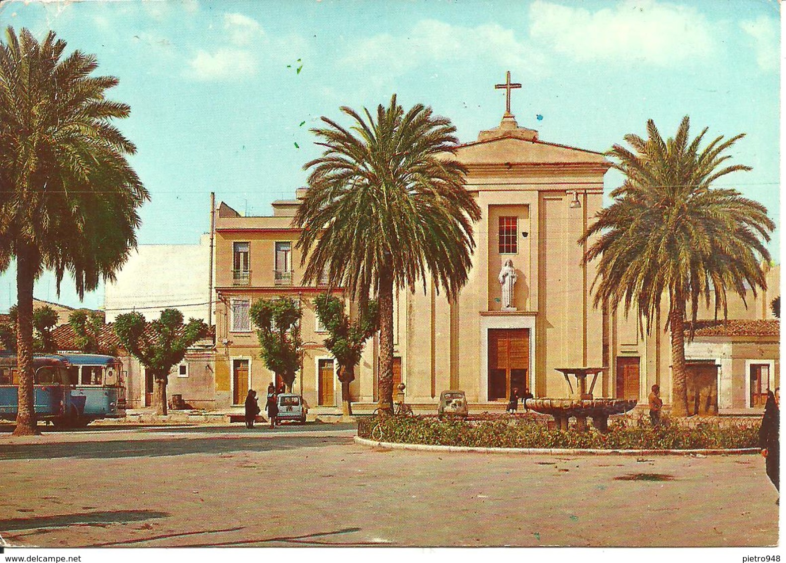 Vittoria (Ragusa) Piazza Daniel Manin, Chiesa Sacro Cuore, Daniel Manin Square, Sacred Cuore Church - Vittoria