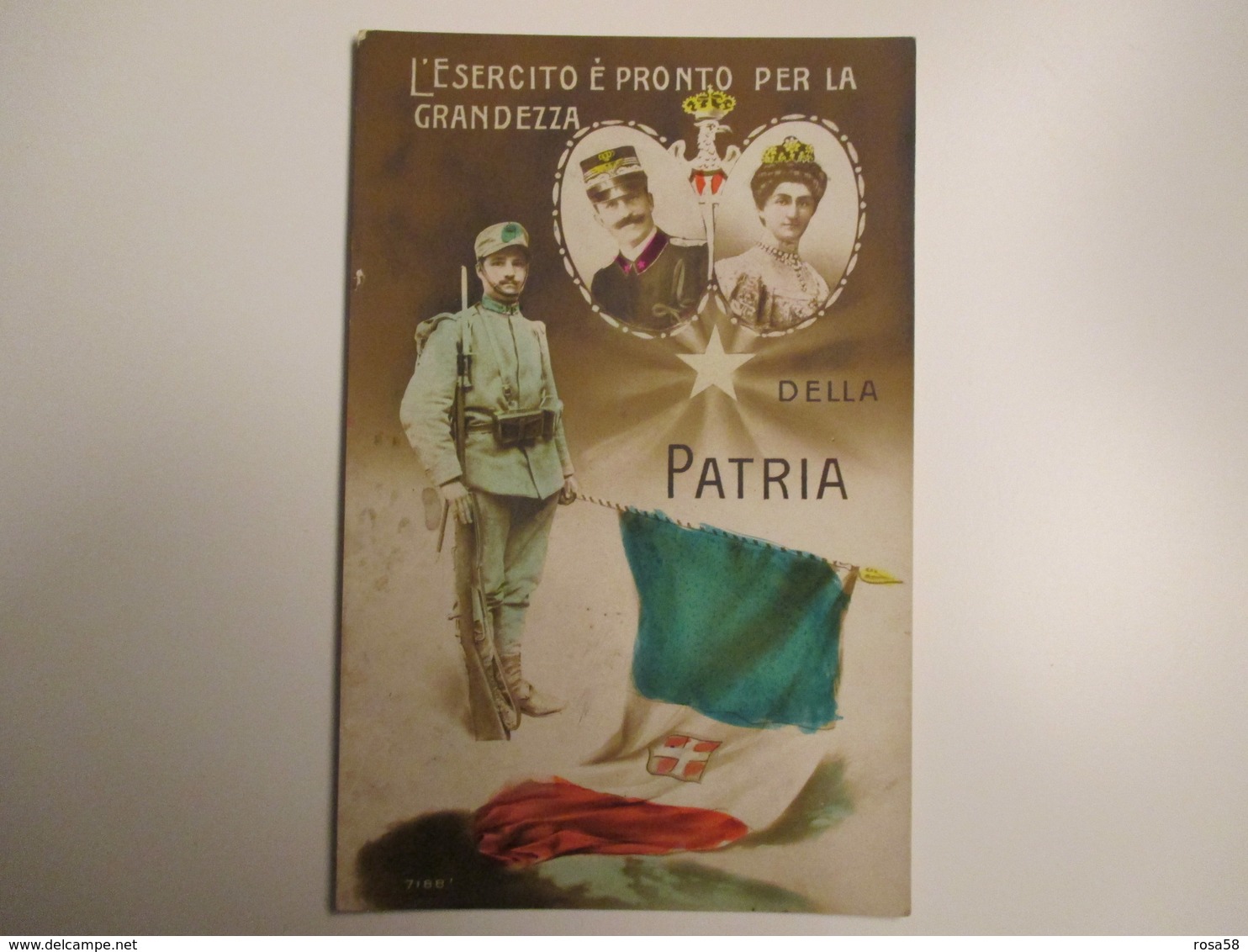 1915 L'esercito è Pronto Per La Grandezza Re Vittorio E.Savoia E Regina - Guerra 1914-18