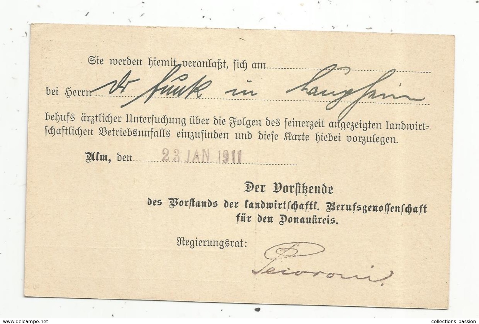 Entier Postal, Allemagne , K. WURTT ,AMTLICHER VERKEHR , 3 , Drei Pfennig , LANDWIRTSCHAFTL. BERUFSGENOSSENSCHAFT - Altri & Non Classificati