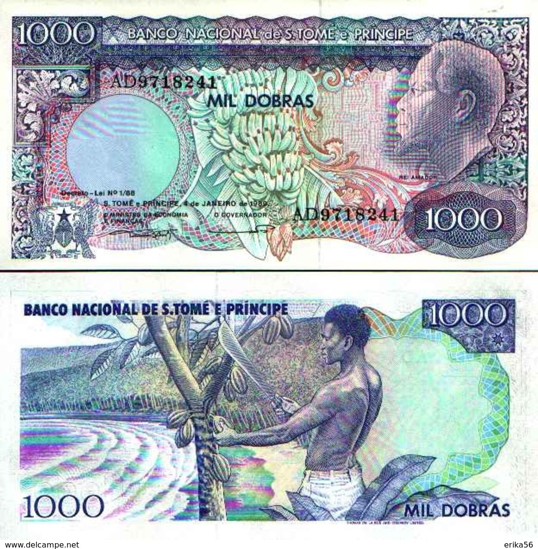 BILLET SAO TOME ET PRINCIPE 1000 DOBRAS - Sao Tomé Et Principe