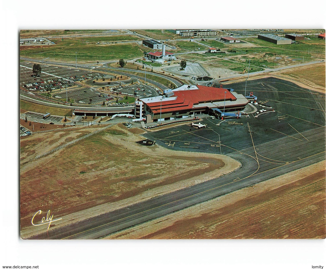 Aviation Toulouse Blagnac Aeroport Aerodrome Avion Pistes Flamme Blagnac Aeroport Midi Pyrénées 1981 CPM - Aérodromes