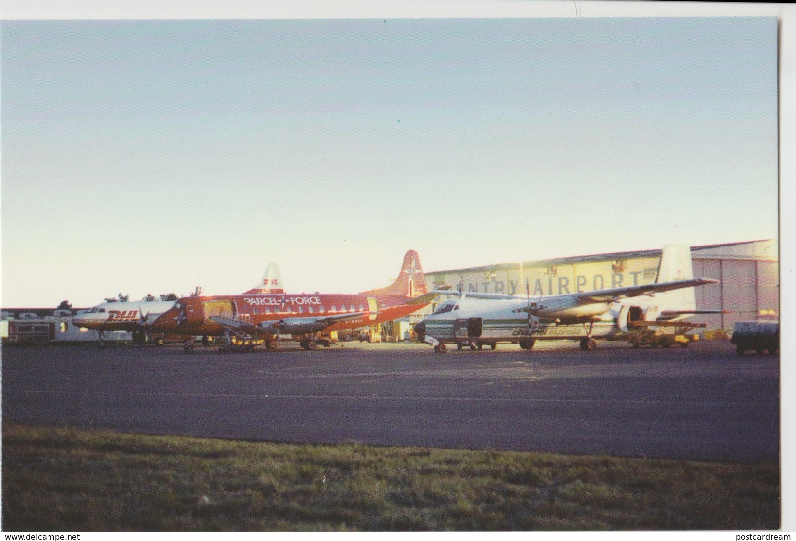 Coventry City Airport  Postcard Prop Airplane - Coventry