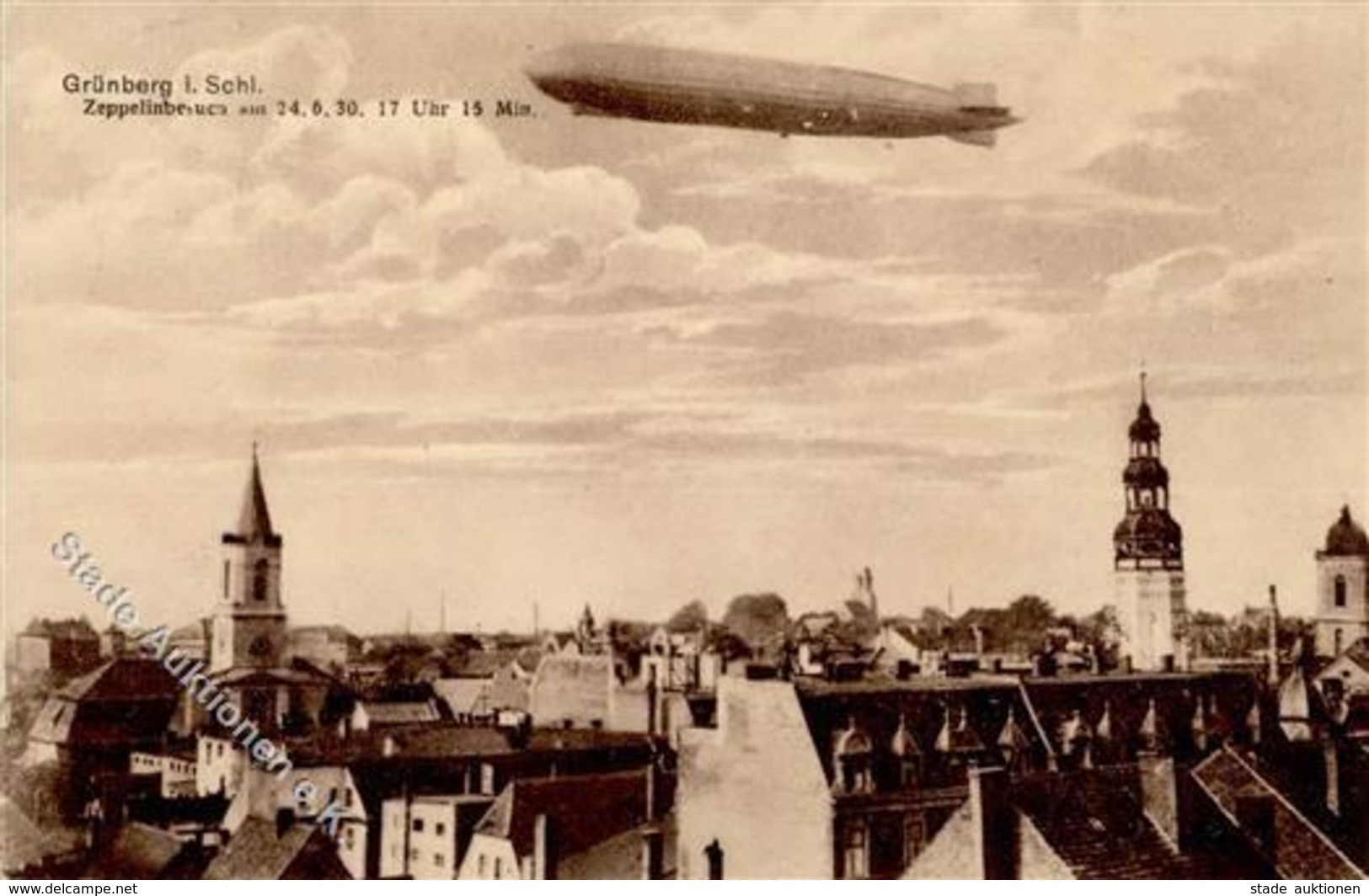 Grünberg Zeppelin  I-II (Marke Entfernt) Dirigeable - Unclassified