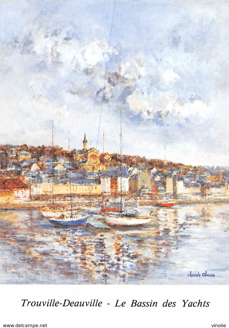 PIE-Z SDV-19-5161 : TROUVILLE DEAUVILLE. PEINTURE DE CLAUDE ALACIO - Trouville