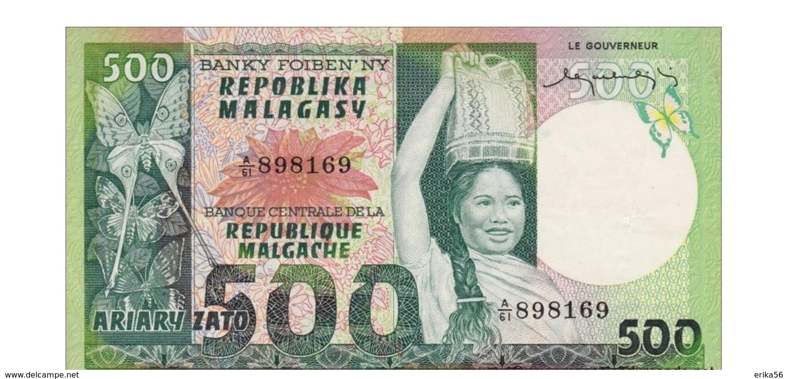 BILLET MADAGASKAR 500 ARIARY - Madagaskar