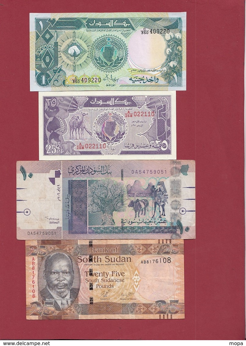 Soudan Du Sud 8 Billets  (n °1 Et 2  En UNC) Et 6 Dans L 'état Lot N °3 - Soudan Du Sud