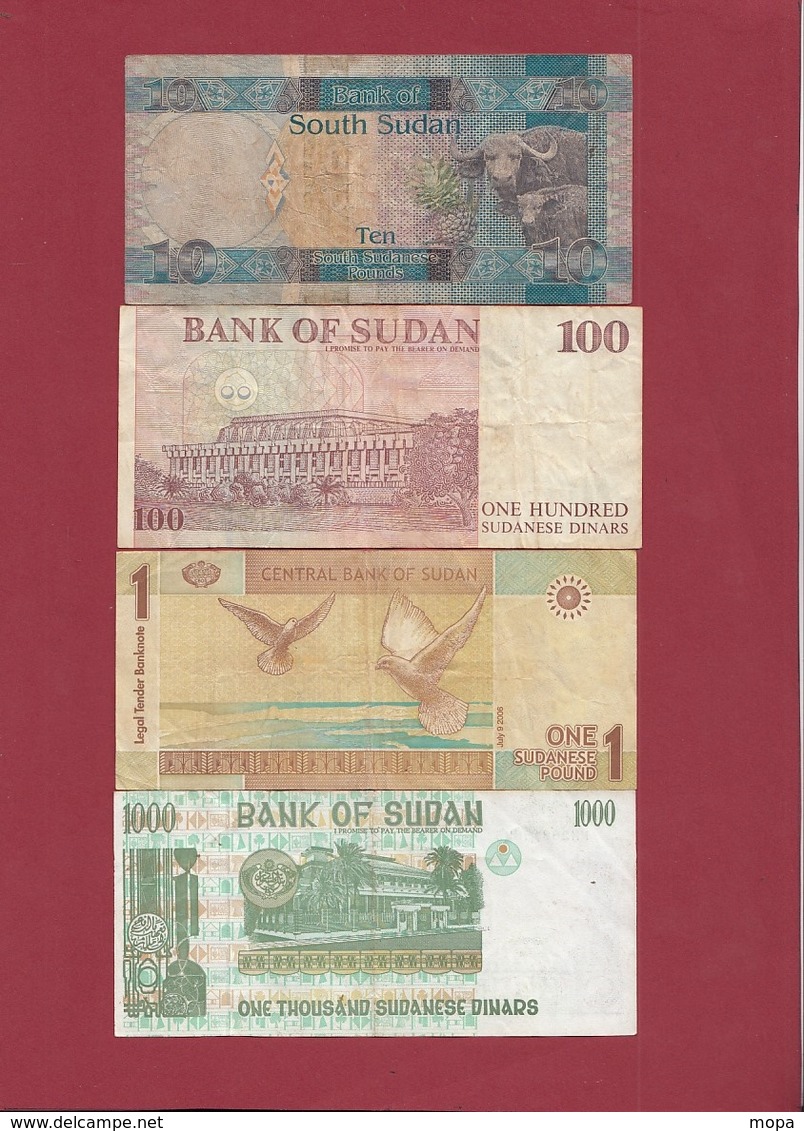 Soudan Du Sud 8 Billets  (n °1 Et 2  En UNC) Et 6 Dans L 'état Lot N °3 - Soudan Du Sud