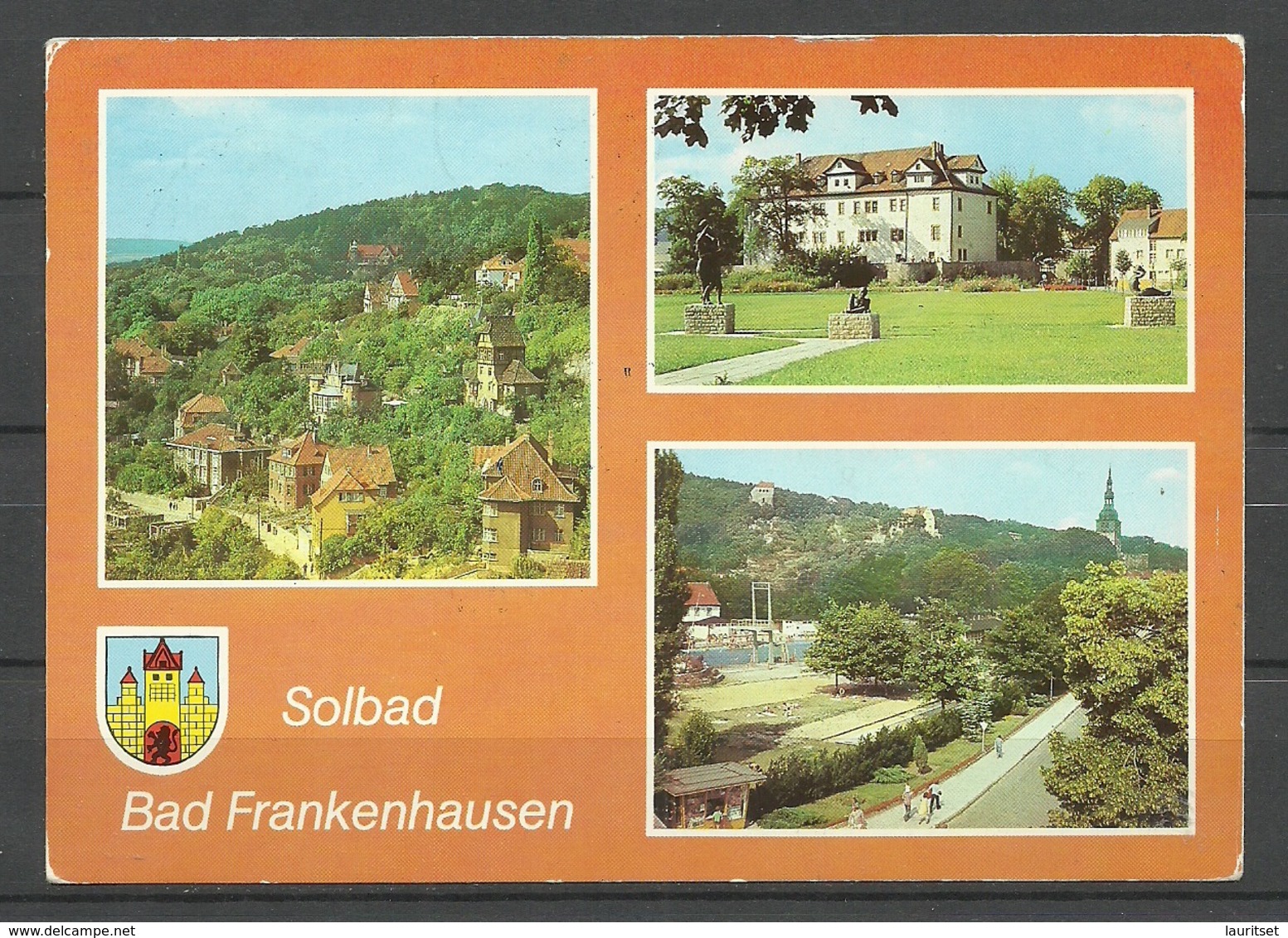 Deutschland DDR Solbad Frankenhausen Gesendet 1990 Mit 3 Marken - Kyffhäuser