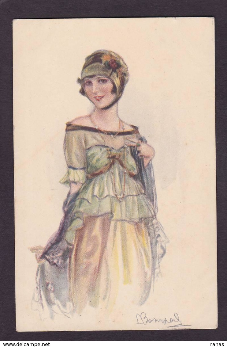 CPA Bompard Illustrateur Italien Italie Femme Girl Women Non Circulé N° 956-1 - Bompard, S.