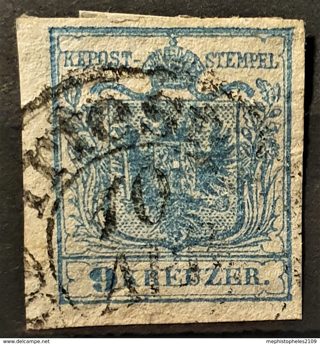AUSTRIA 1850/54 - TRIEST Cancel - ANK 5 - 9kr - Used Stamps