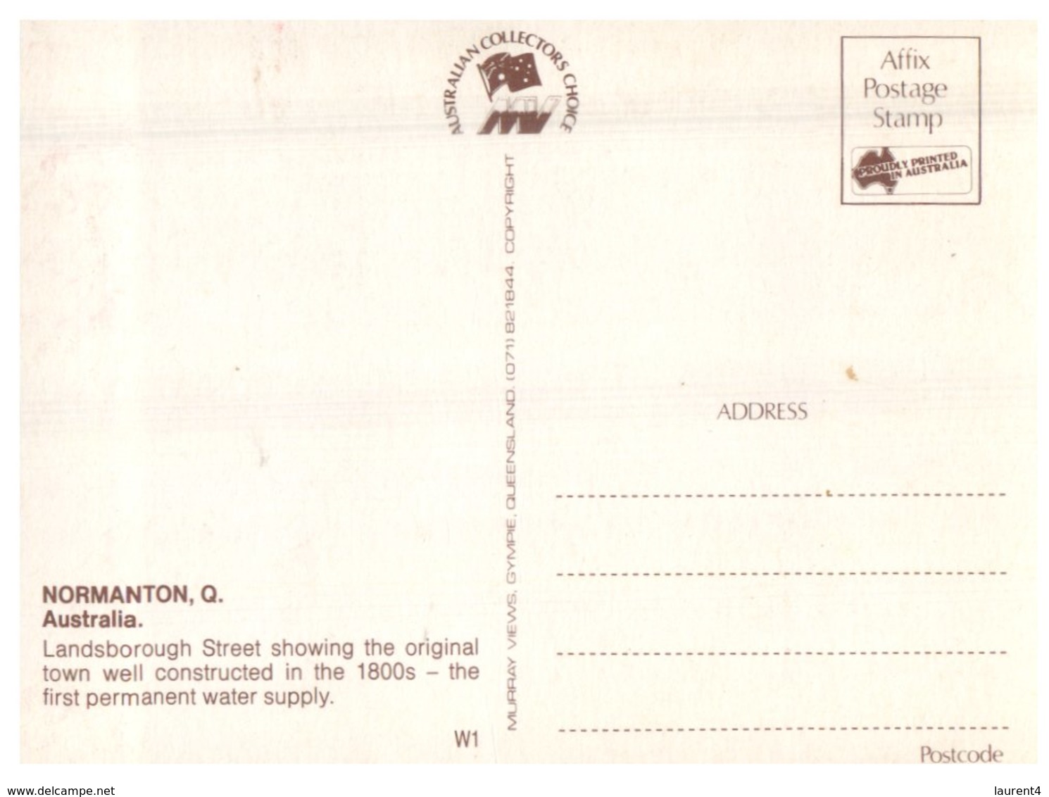 (65) Postcard - Australia - QLD - Normanton - Far North Queensland