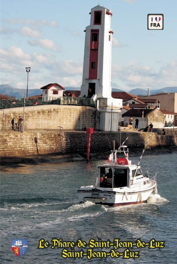 Set 6 Cartes Postales, Phares, Lighthouses Of Europe, France, Saint-Jean-de-Luz, Le Phare De Saint-Jean-de-Luz - Fari