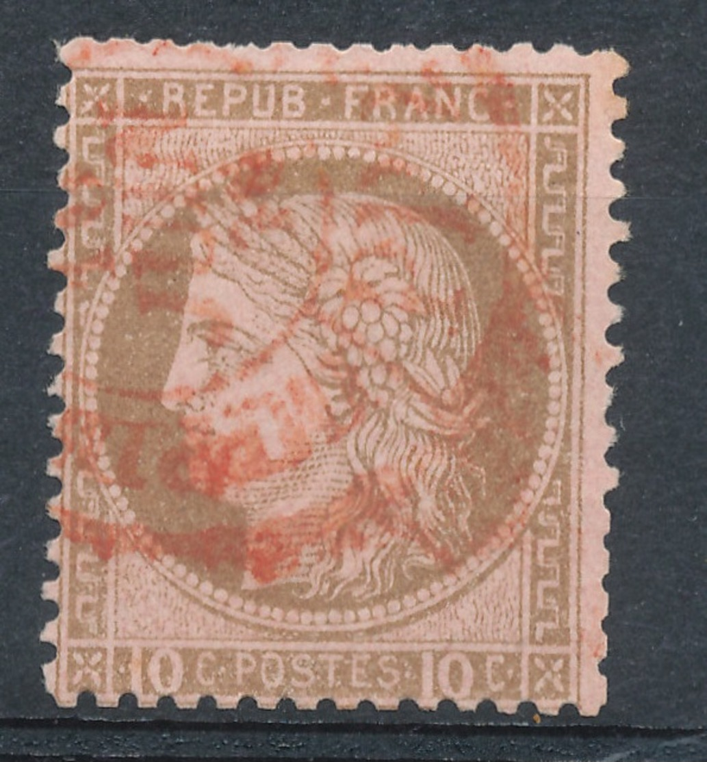 N°54 CACHGET ROUGE. - 1871-1875 Cérès