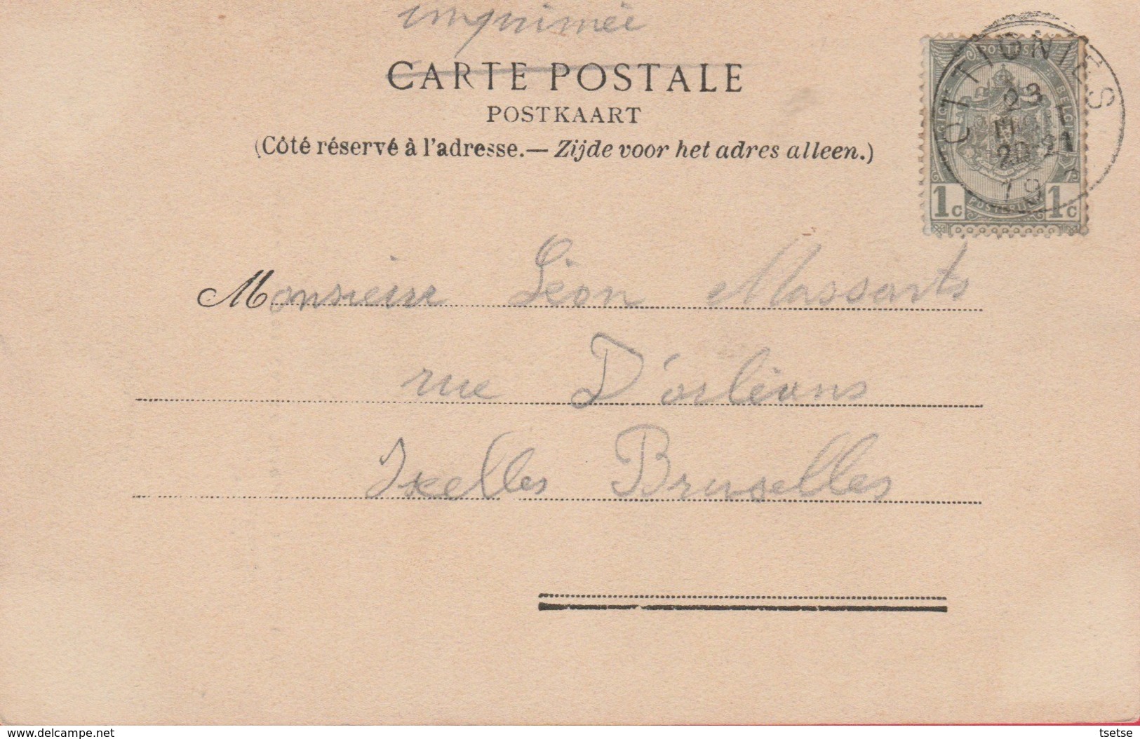 Gembloux - Hôtel Des Voyageurs , Propriétaire Veuve Gilles - 1906 ( Voir Verso ) - Gembloux