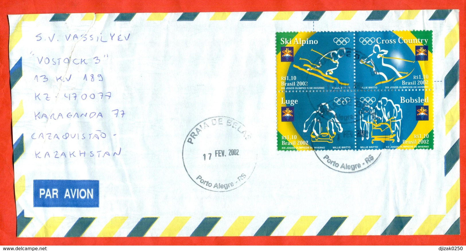 Brazil 2002.The Envelope Past Mail.Airmail. - Winter 2002: Salt Lake City