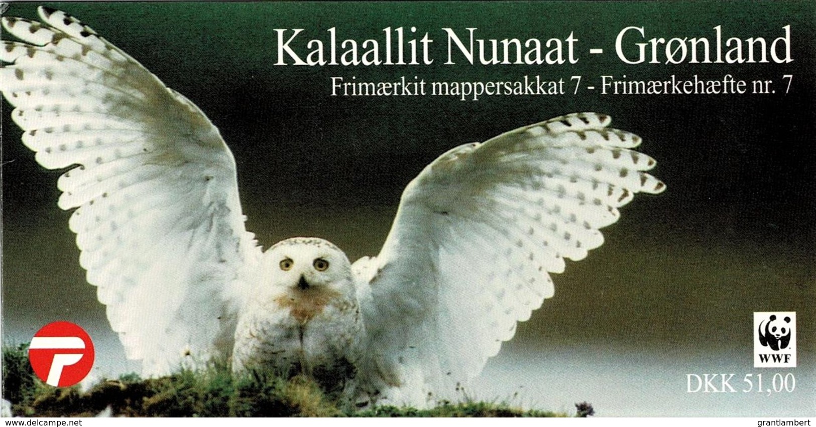 Greenland 1999 Snowy Owls WWF Mint Booklet With Two Panes - Booklets