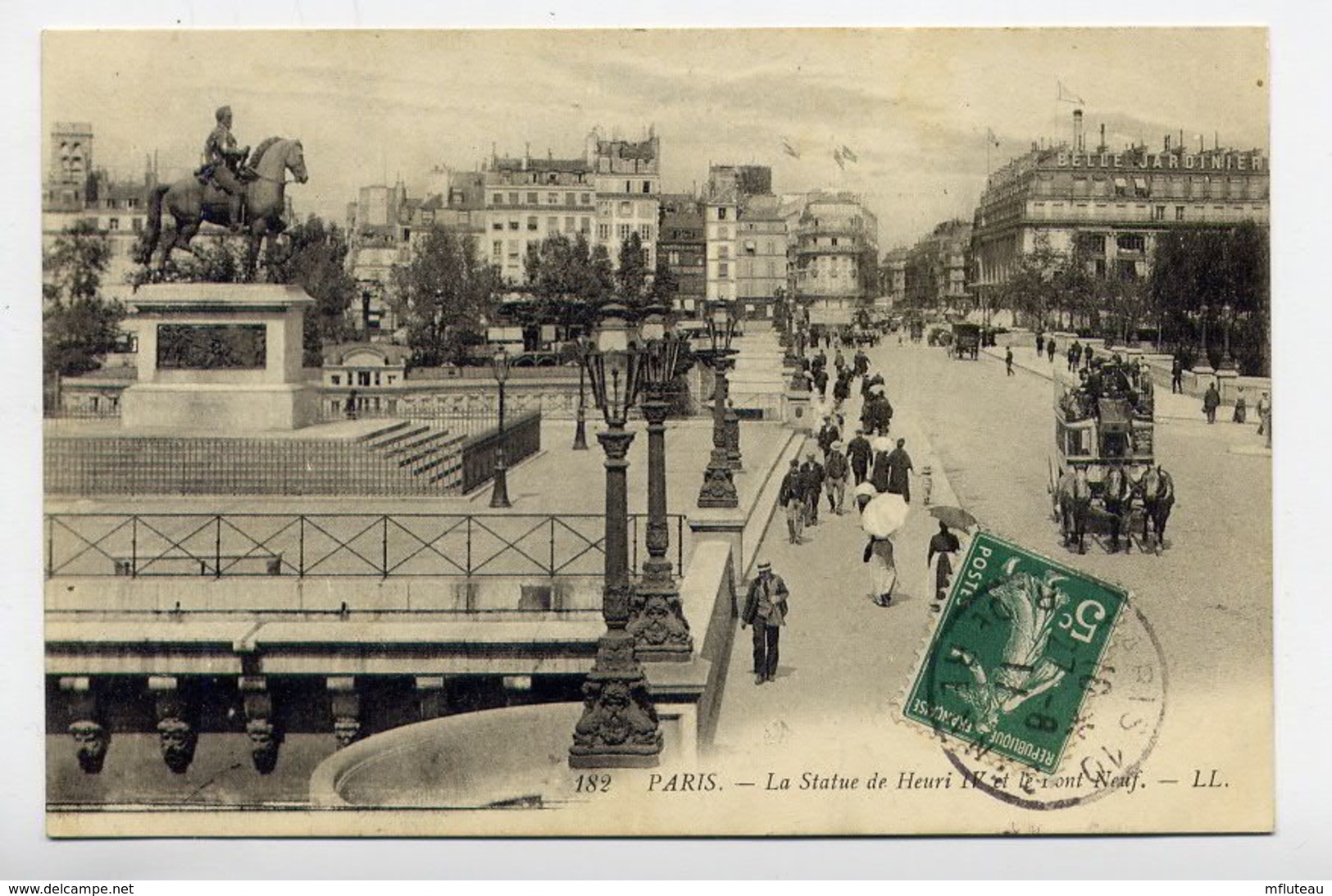 75*PARIS-Statue De Henri IV Et Le Pont Neuf - Distrito: 01