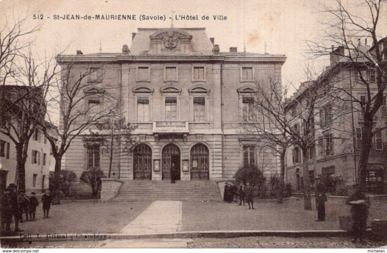 CPA   73   SAINT-JEAN-DE-MAURIENNE---L'HOTEL DE VILLE---1918 - Saint Jean De Maurienne