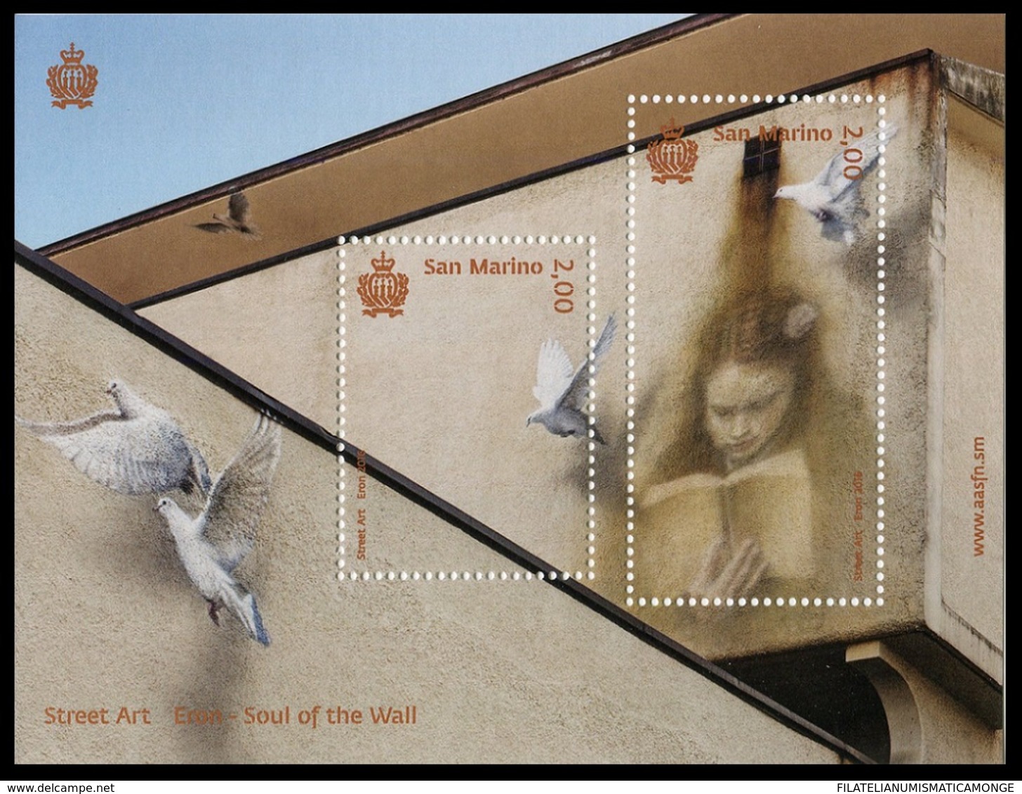 San Marino 2017 Correo 2498/99 MH Arte Callejero - MH  **/MNH - Unused Stamps