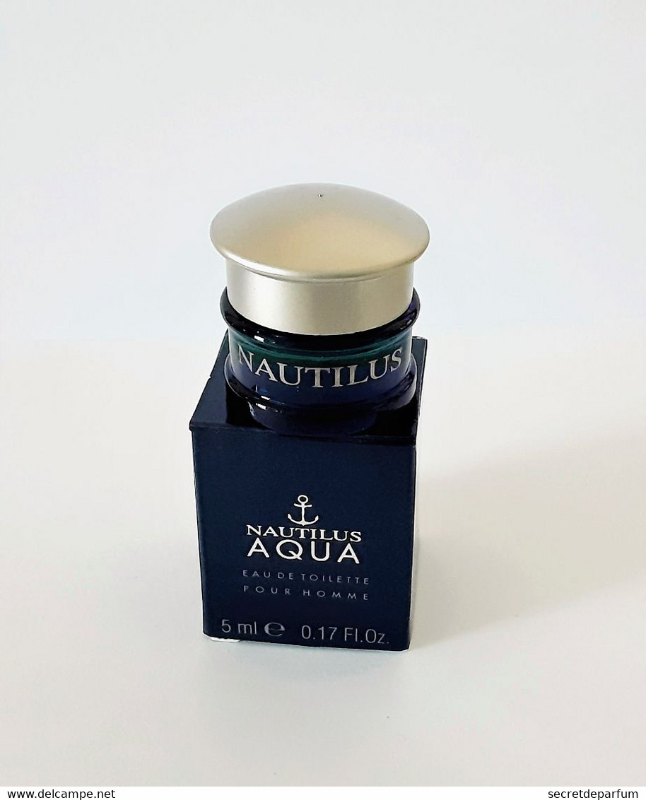 Miniatures De Parfum  NAUTILUS AQUA  EDT  Pour Homme   5  Ml  + Boite - Miniatures Men's Fragrances (without Box)
