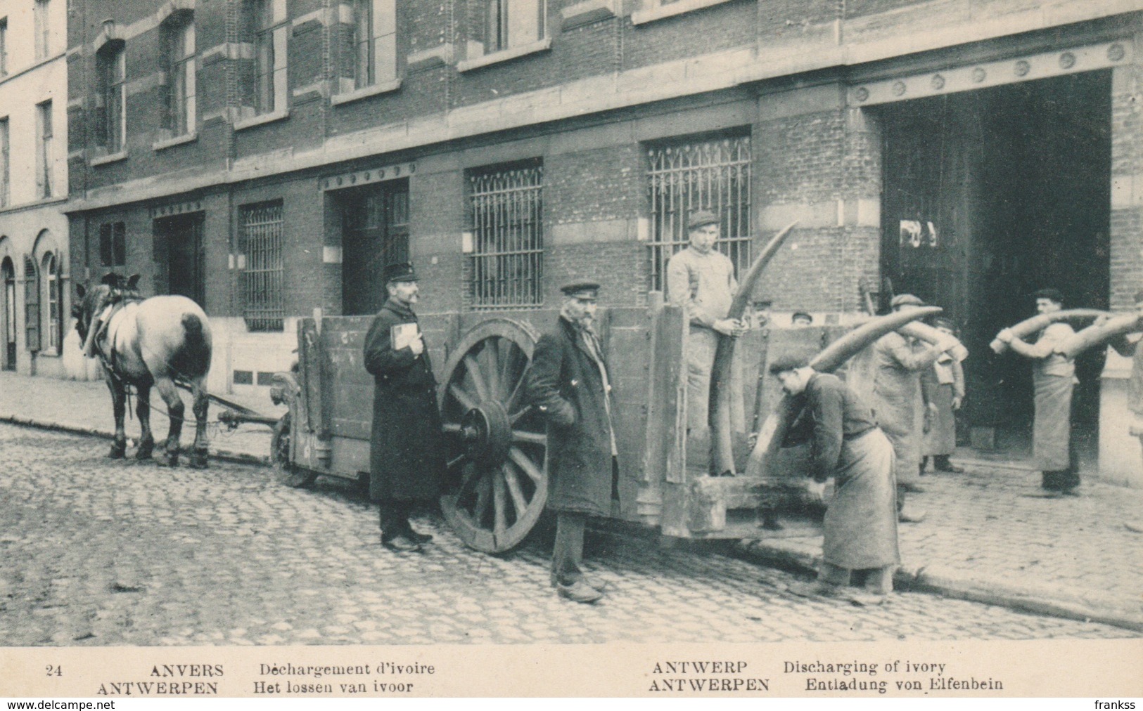 Antwerpen Priamos Nr.24 Groen Het Lossen Van Ivoor In 1912 ??? - Antwerpen