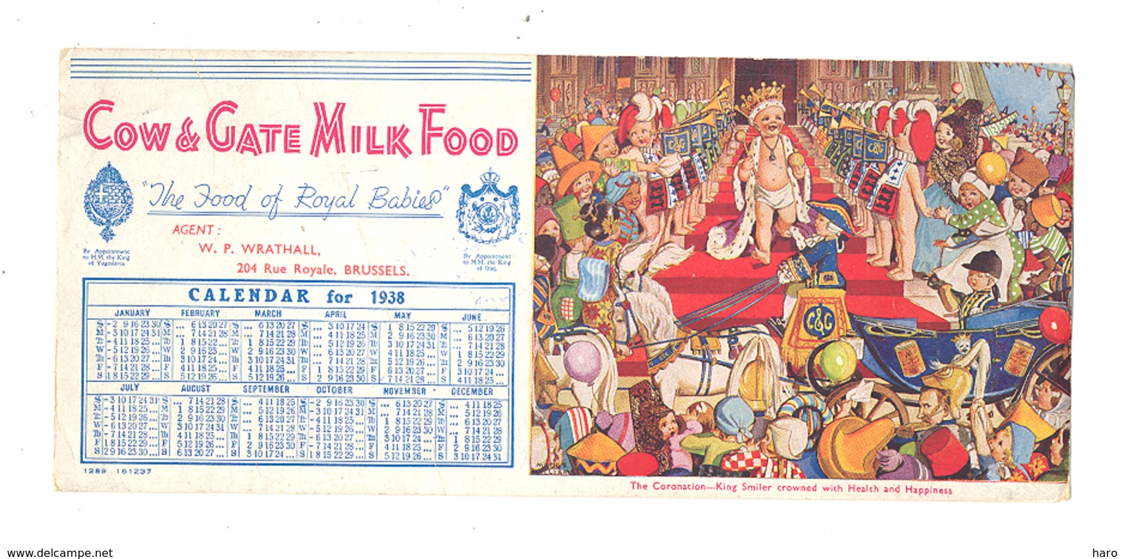 Buvard Publicitaire " COW & GATE MILK FOOD  " Aliments Pour Bébé, Lait,...1938 (b273) - Perfumes & Belleza