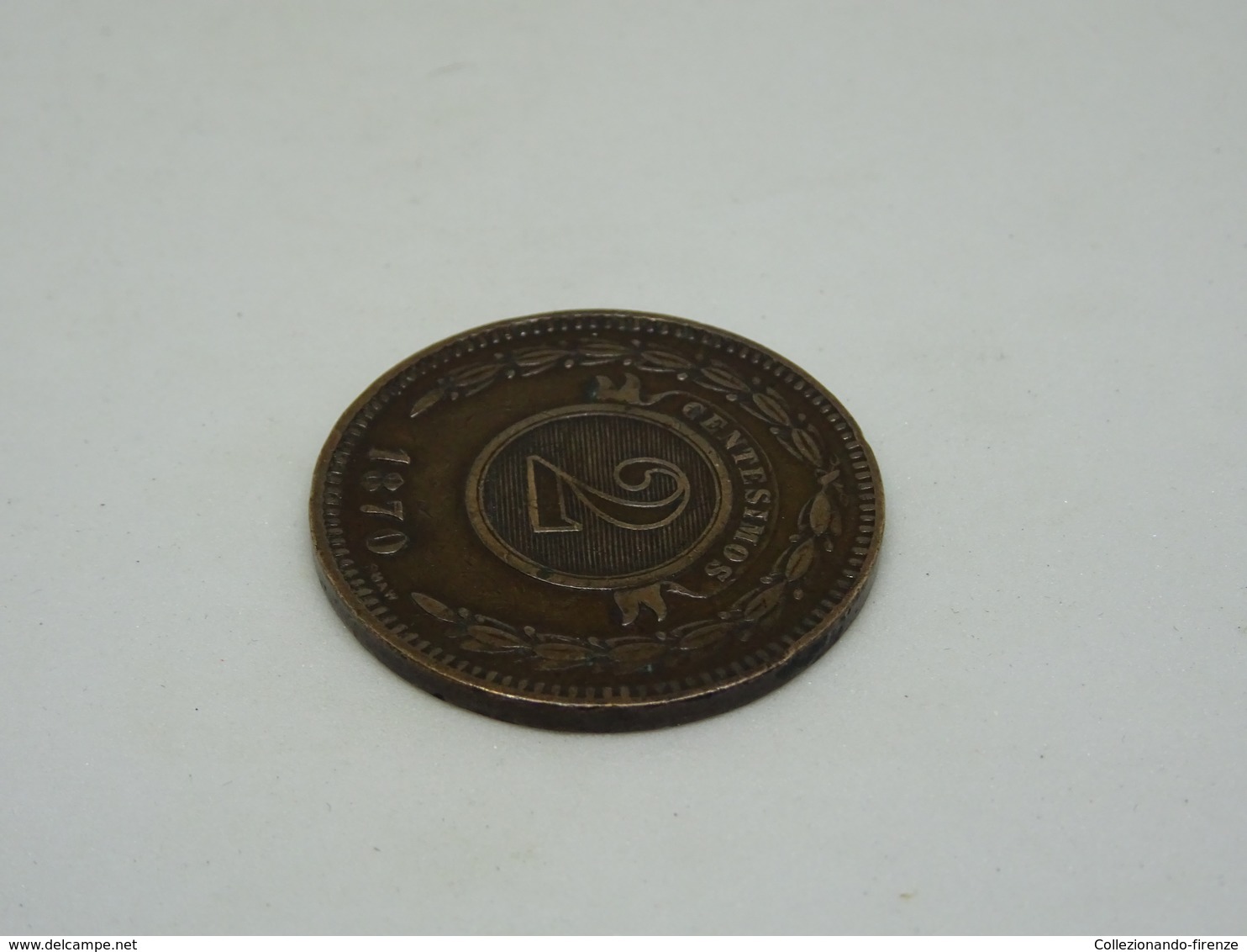 Moneta Coins Paraguay 2 Centesimos 1870 (world Coins KM#3) MB - Paraguay