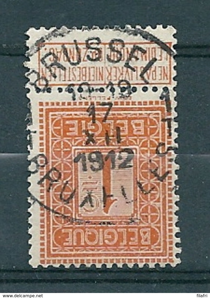 108 Gestempeld BRUSSEL - BRUXELLES 1T - 1912 Pellens