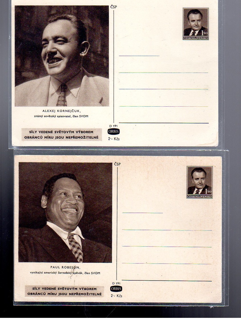 Entier Gottwald 1950 Cdv 100 /16 + 100/ 20 - Cartes Postales