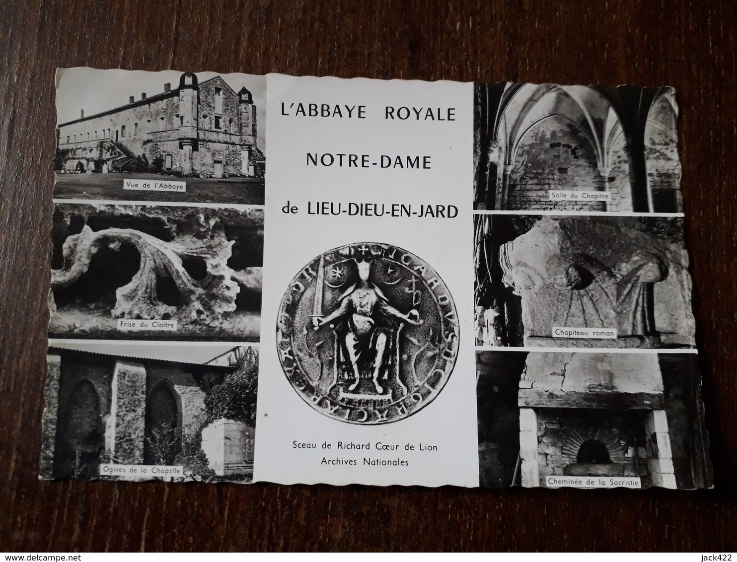 L26/132 Jard Sur Mer - Abbaye Royale Notre Dame De Lieu Dieu - Other & Unclassified