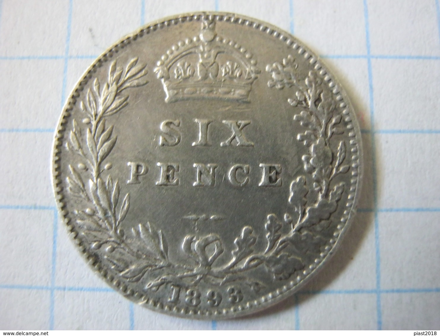 6 Pence 1893 - H. 6 Pence