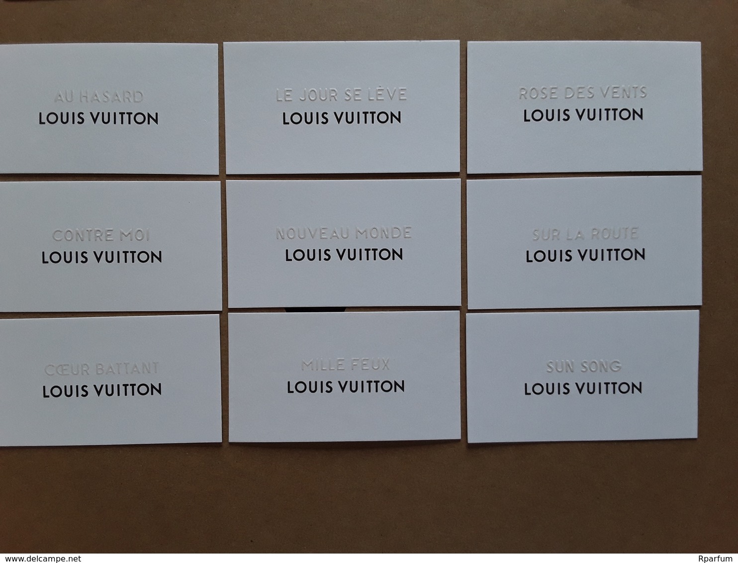 LOUIS VUITTON "  9 Cartes Parfumées Différentes **  Photo ! - Modernes (à Partir De 1961)