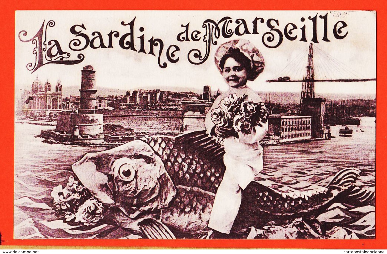 X13427 MARSEILLE (13) La SARDINE De MARSEILLE Filette 1910s LEVY-NEURDEIN - Vieux Port, Saint Victor, Le Panier