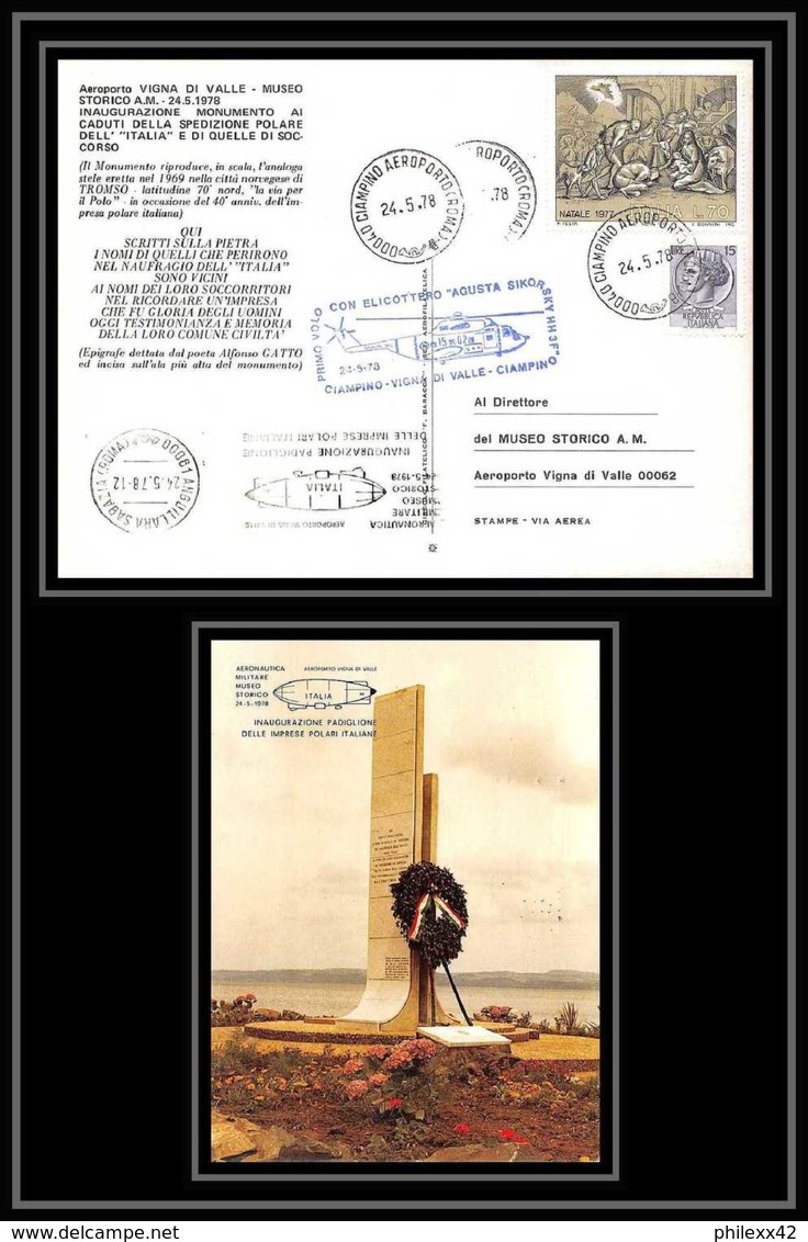 41794 Vigna Di Viale Bleu 1978 Italie (italy) Hélicoptère Helicopter Aviation PA Poste Aérienne Airmail Lettre Cover - Elicotteri