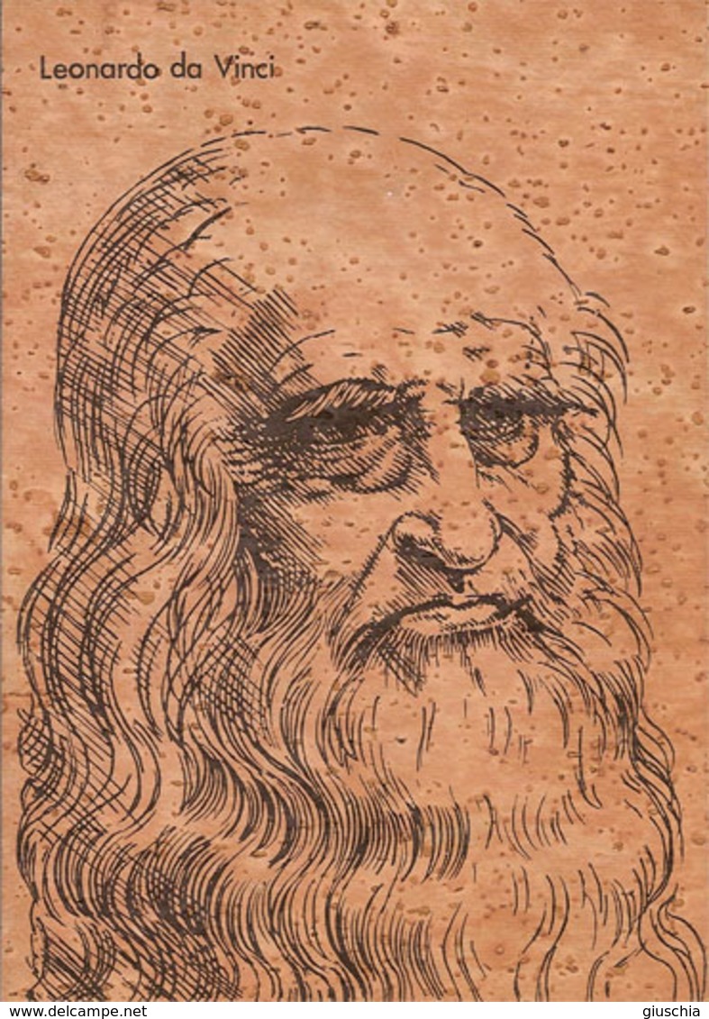 (C).Leonardo Da Vinci.Cartolina In Sughero.Nuova (153-a18) - Künstler
